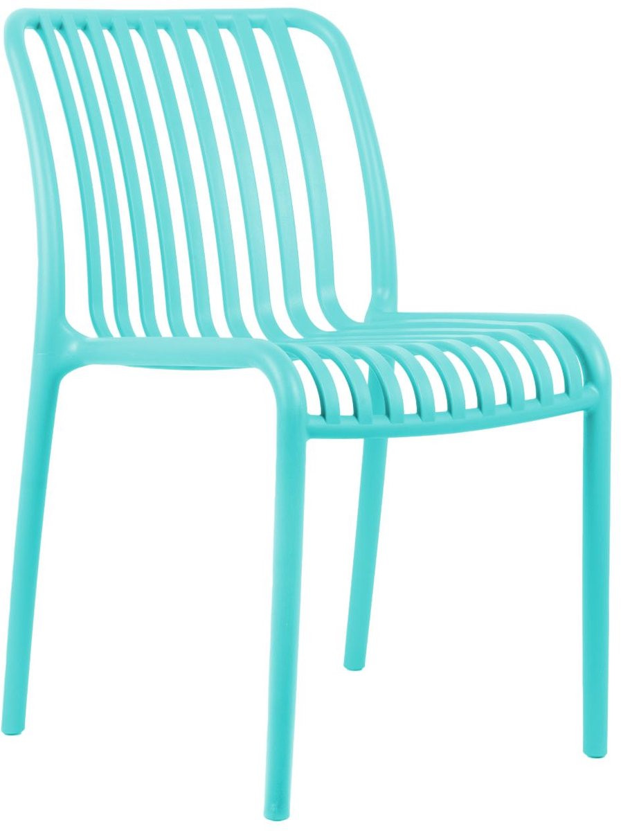 Leitmotiv Stoel Glee Turquoise Scandinavisch B/D/H: 58 x 42 x 79 cm - 2 stuks