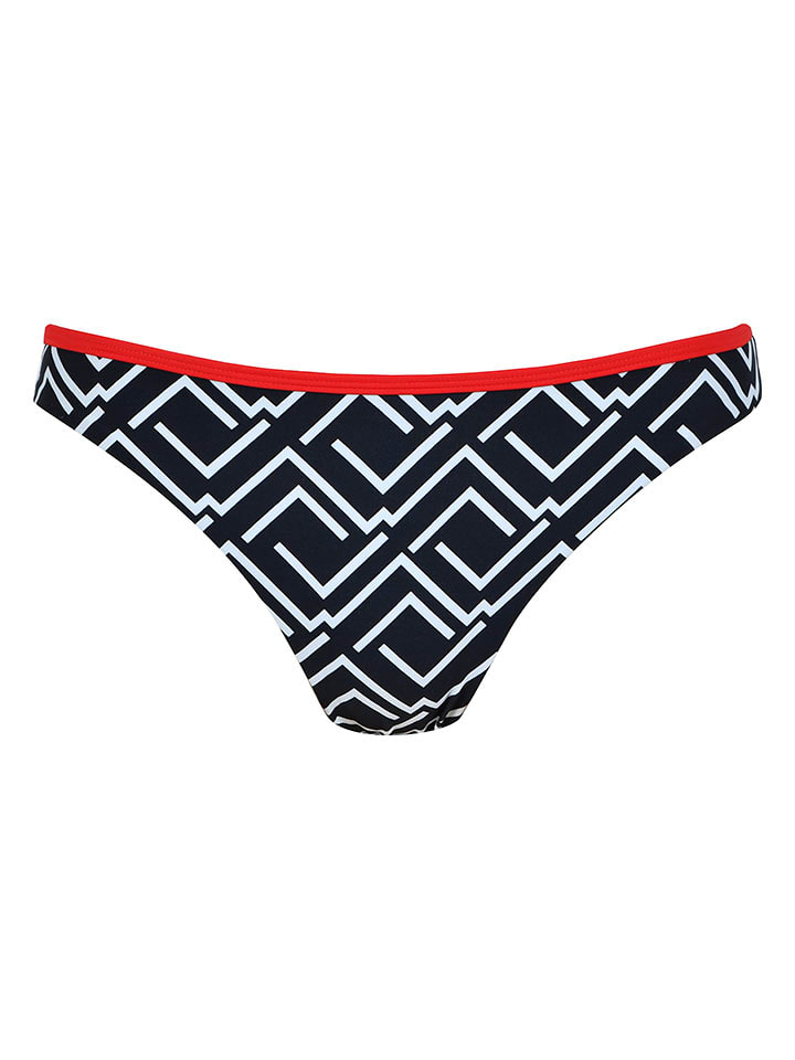 Naturana Bikini-Hose in Schwarz/ Weiß/ Rot - 36