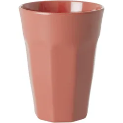 RICE Melamin Becher groß einfarbig, orange