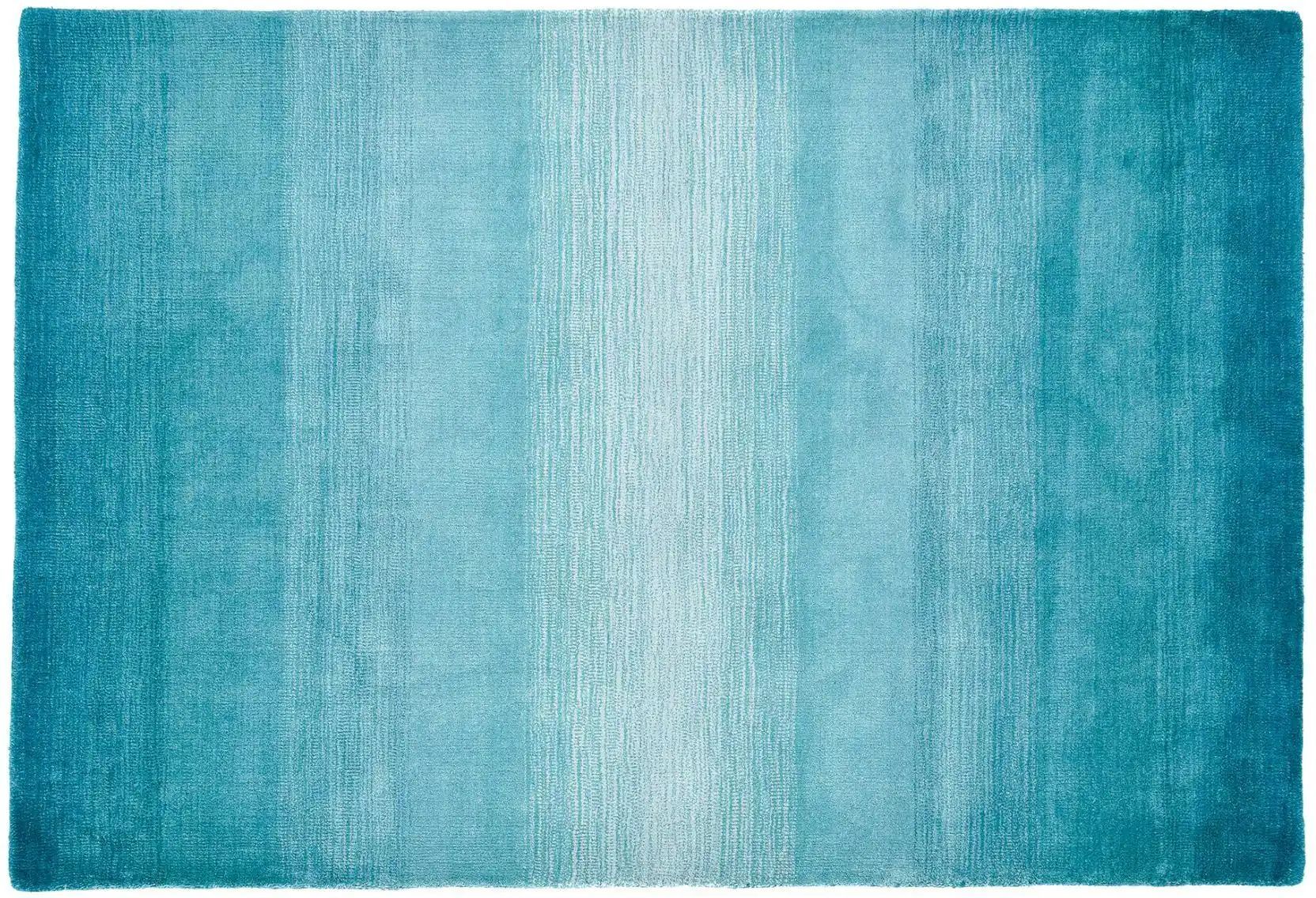 THEKO Wollteppich  Wool Comfort ¦ blau ¦ Wolle ¦ Maße (cm): B: 70 H: 1,4