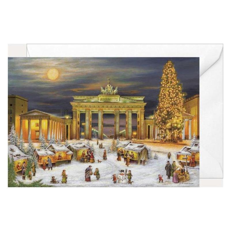 Olewinski & Tochter 2299 - Weihnachtsklappkarte "Berlin Brandenburger Tor" (1 Stk.) (2299)