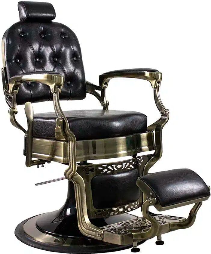 POLTRONA DA BARBIERE BARBER CHESTER BRONZE O NERA BRONZO