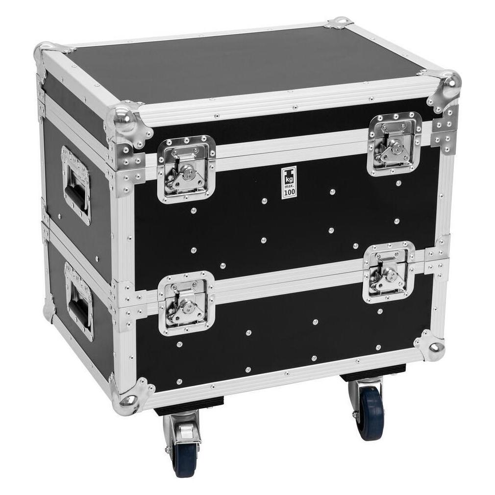 Roadinger Flightcase 8x IP PIX Strobe RGB CW+WW mit Rollen (31005265)