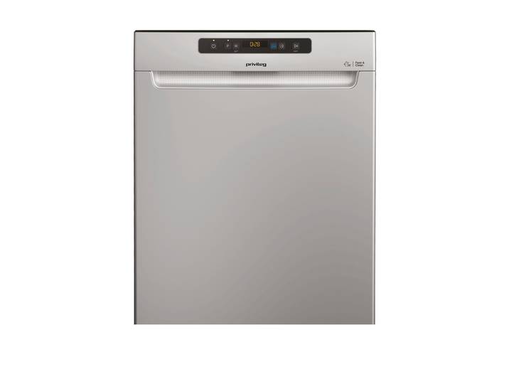 PRIVILEG Unterbaugeschirrspüler P0U ECO 2D541 S , Energieeffizienz: C, silberfarben, B:59,8cm H:82cm T:59cm, Geschirrspüler, Fast&Clean 28 Min. – das effektive Reinigungsprogramm unter 28 Minuten, Unterbaugeschirrspüler