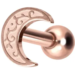 Titan Ohrpiercing mit Innengewinde MOND