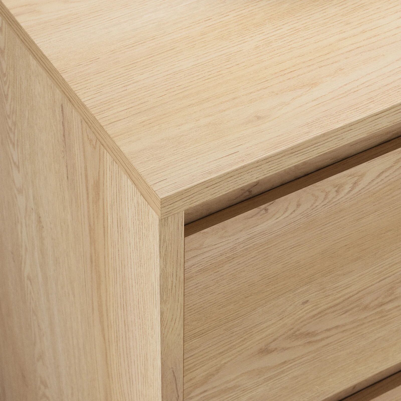 garneroarredamenti Madia moderna 138x87h cm 2 ante e 3 cassetti rovere Funny