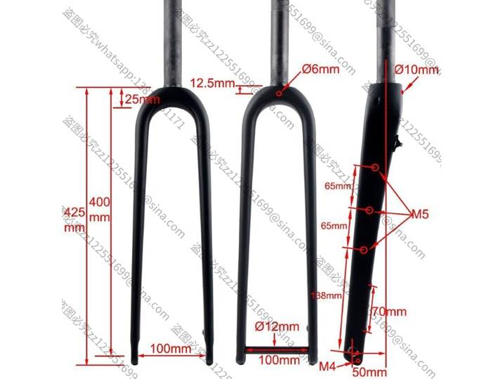 Convient pour la fourche avant d'arbre de baril d'autoroute en Fiber de carbone adaptée au fourche avant tout-terrain de gravier de camion de gravier 700 * 45C