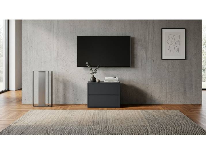 Niedriges Lowboard schwarz Premium Dekore Schwarz