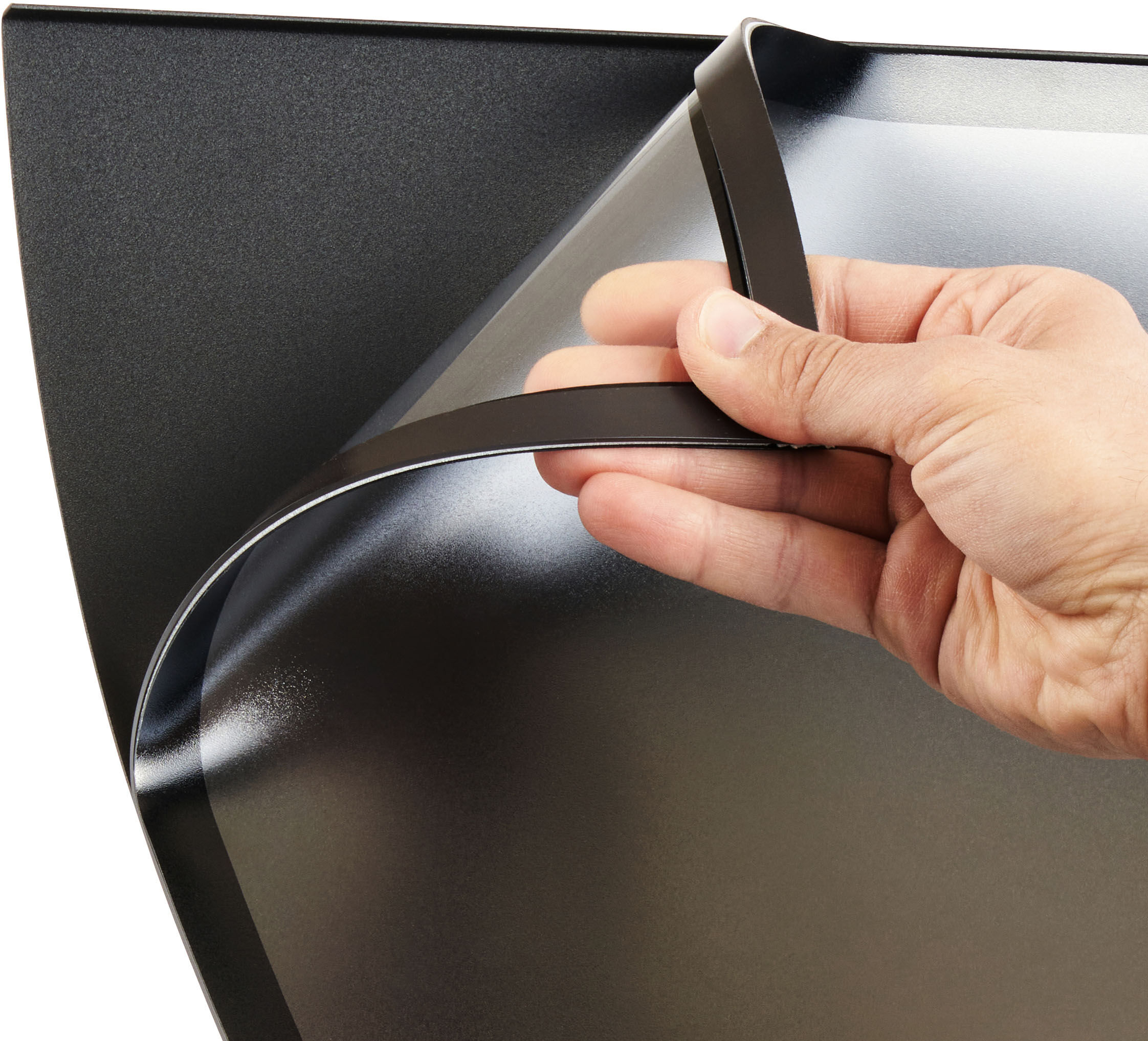 SPRINTIS Présentoir sur pied ARC A3 avec cadre magnétique noir, aluminium, acier