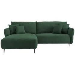Ecksofa Vanilla Dunkelgrün Cord