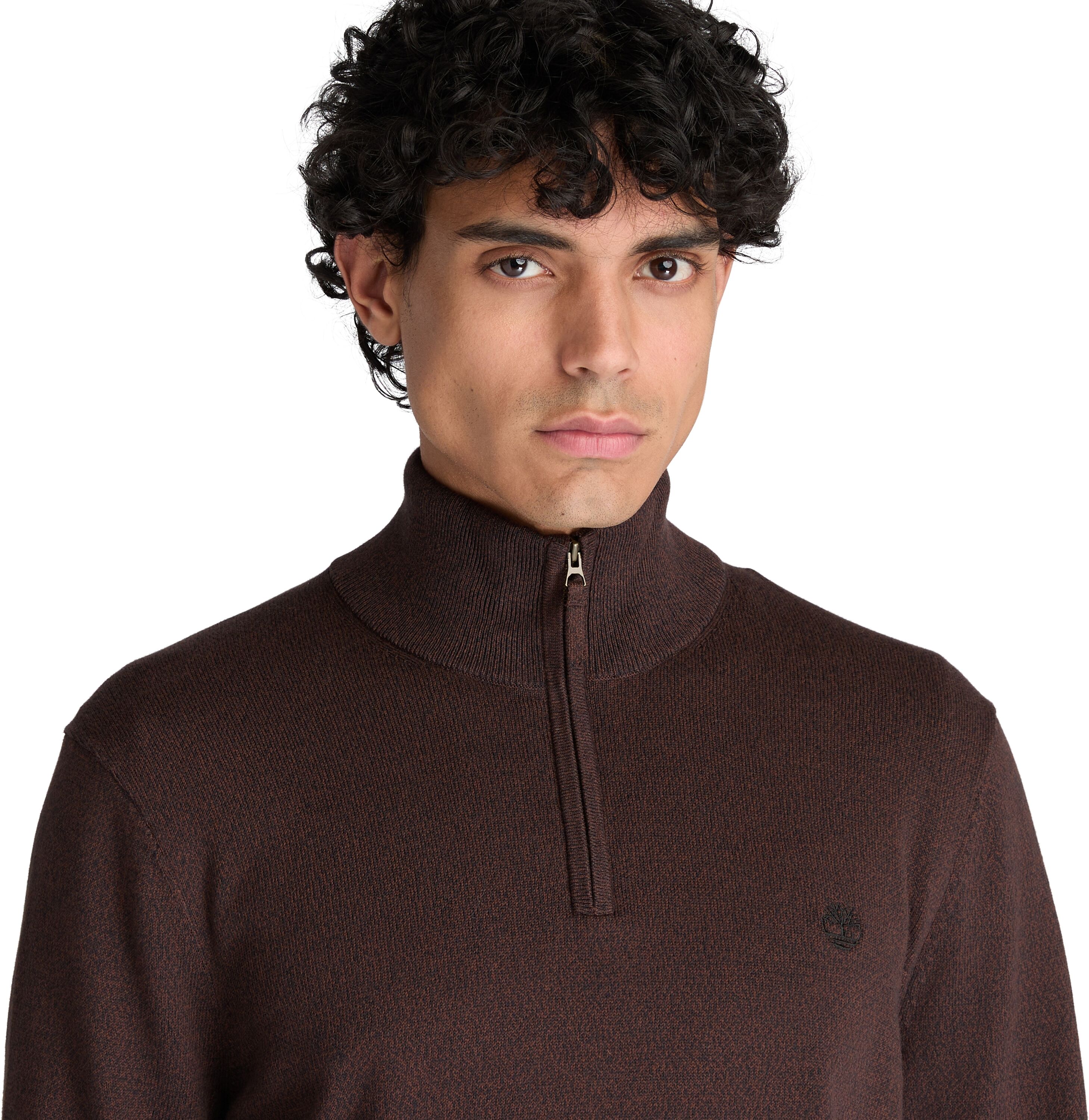 Sweatshirt TIMBERLAND "WILLIAMS RIVER - Cotton 1/4 Zip Swe", Herren, Gr. 3XL, braun (mole heather), Obermaterial: 100% Baumwolle, Sweatshirts Sweatshirt, mit 1/4-Zip-Verschluss, aus Baumwolle, auch in grossen Grössen mole heather 3XL