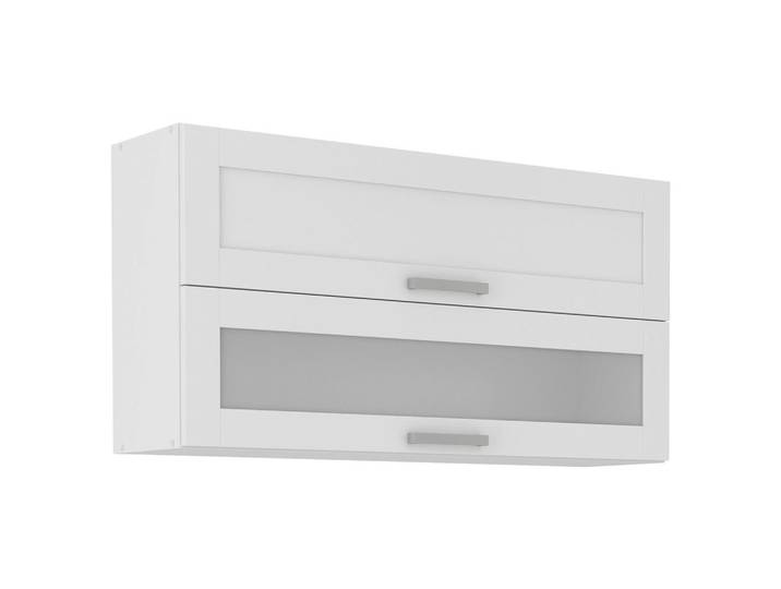 Mid.you Küchenoberschrank, Weiß, Glas, 110x58x31 cm, Küchen, Küchenmöbel, Küchenschränke, Küchenoberschränke