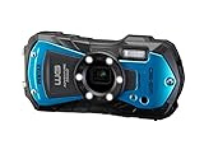 PENTAX WG-90 Bleu - Appareil Photo Compact numérique étanche, conçu pour la Photo sous-Marine de la Vie Quotidienne Jusqu’à 14 mètres de Profondeur