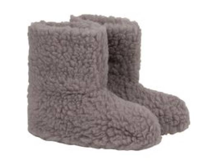 TXL COMFORT Pantoufles hautes en laine (gris, 36/38)
