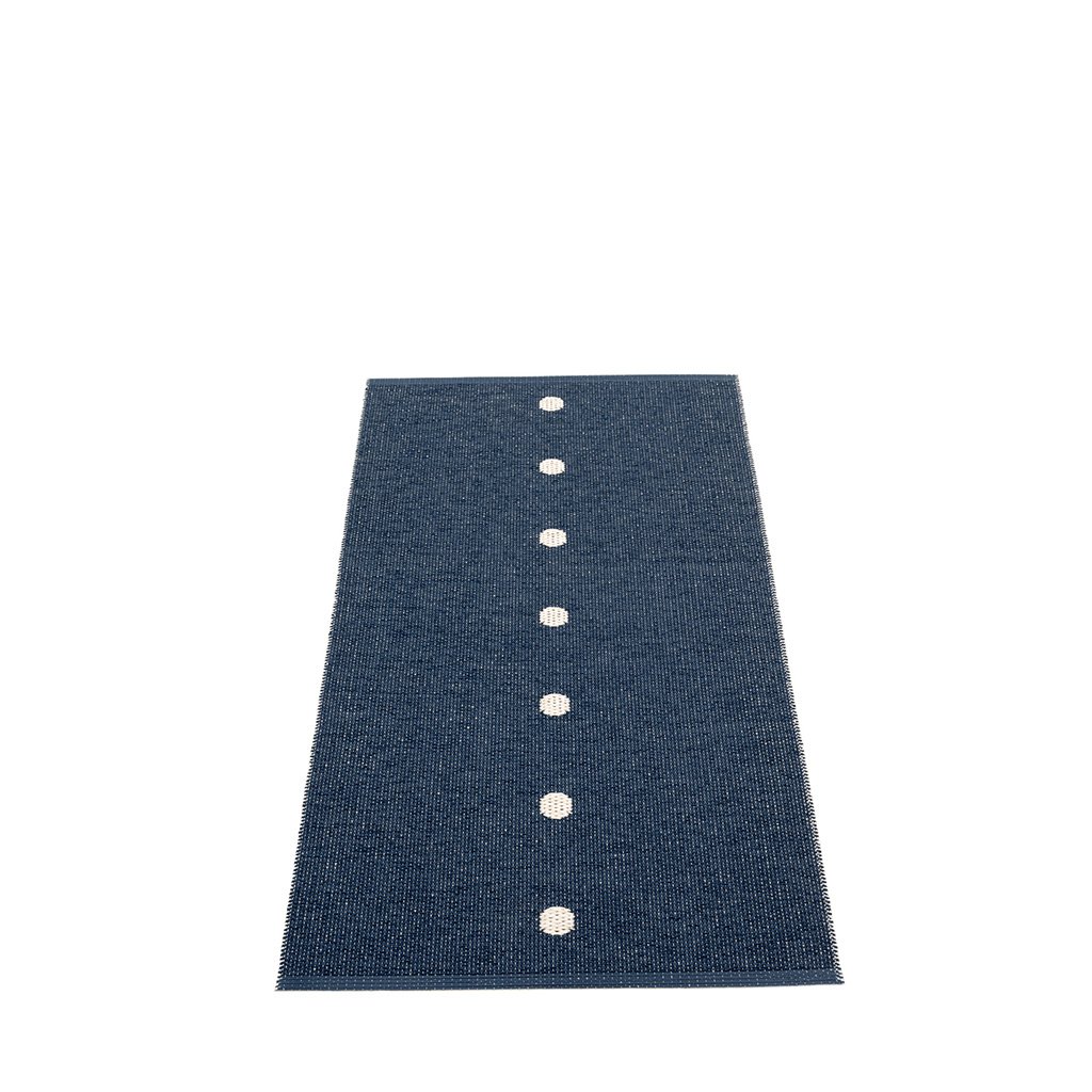 pappelina Peg Outdoor-Teppich - dark blue / vanilla (70 x 140cm) 70 x 140cm PE3G714
