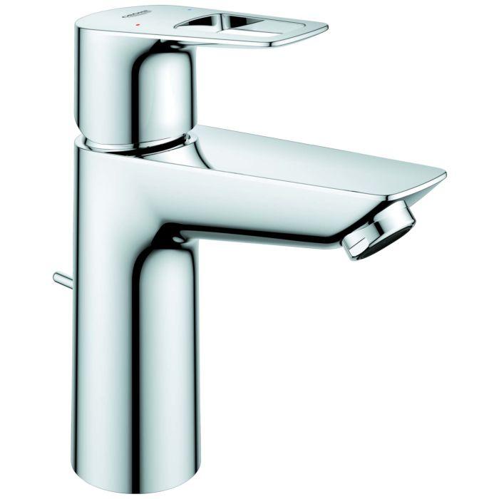 Grohe BauLoop Waschtischarmatur 23885001 1/2", M-Size, mit Ablaufgarnitur, Temperaturbegrenzer, chrom