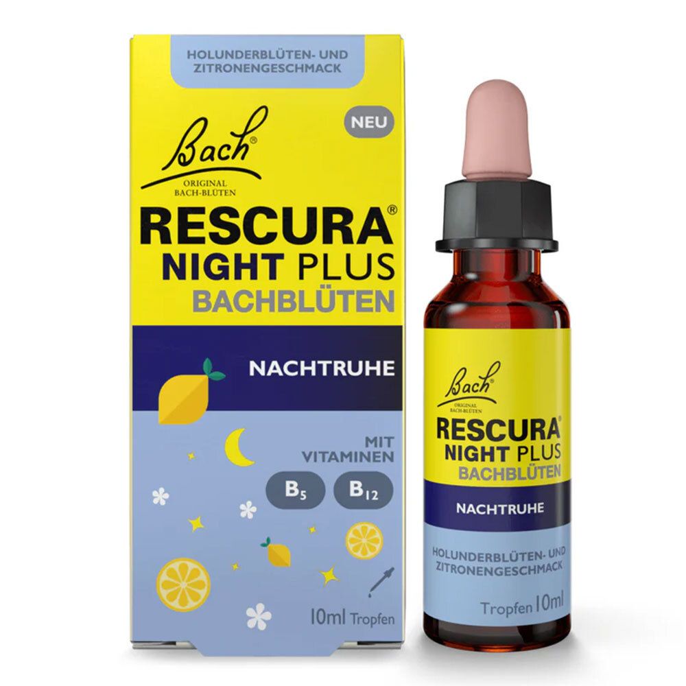 Rescura Plus Bachblüten Nachtruhe 10 ml Tropfen zum Einnehmen