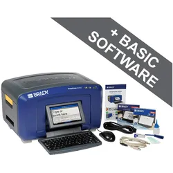 Brady S3700-QWERTZ, S3700 Mono-/Multicolor Schilder- & Etikettendrucker mit Tastatur, Abschneider, Etikettendrucker, Mehrfarbig