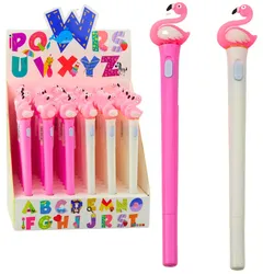 Leuchtkugelschreiber, Pink Flamingo, blaue Tinte, 0,7 mm, Mix