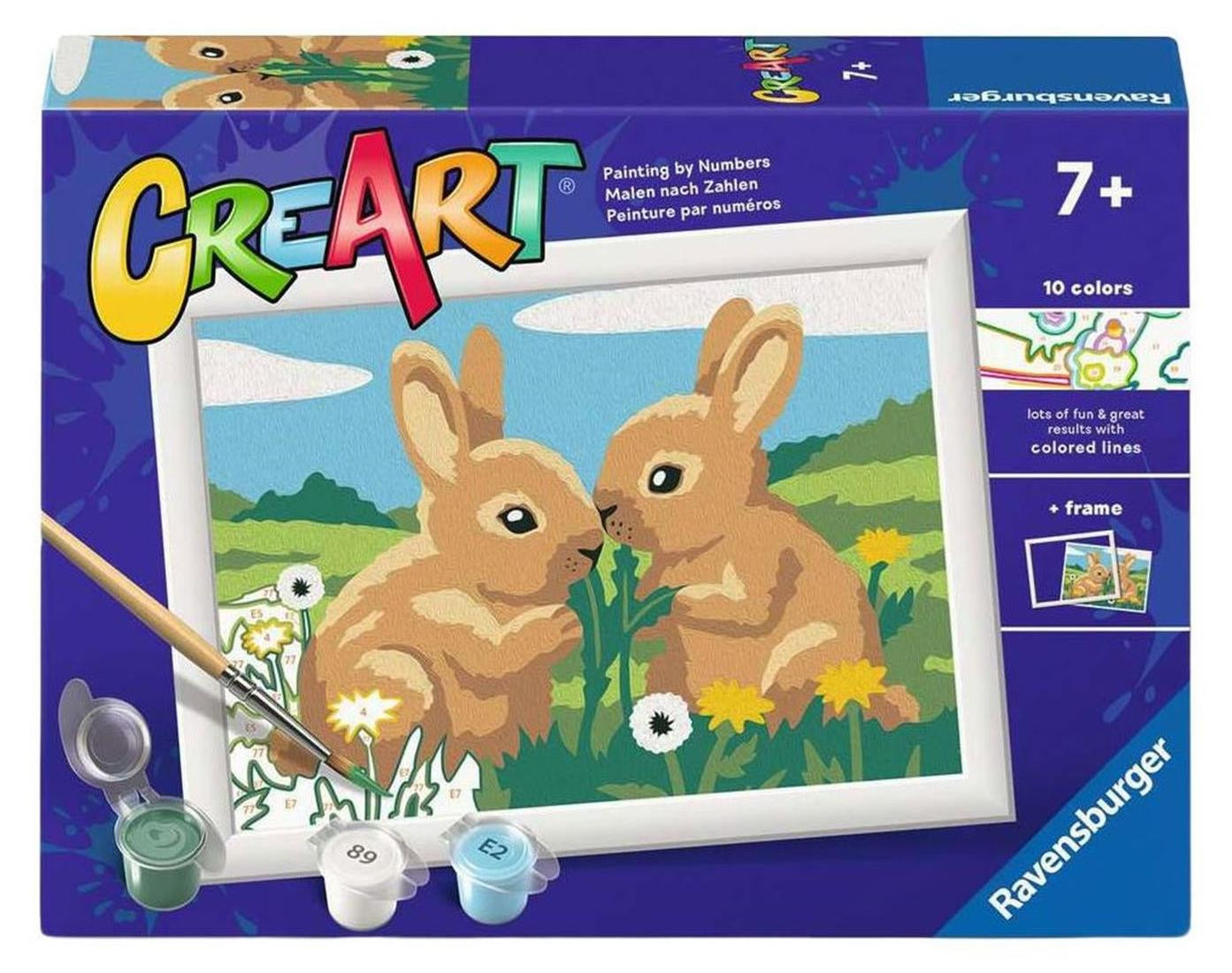 Ravensburger Schilderen op nummer set - Creatieve konijnenvrienden