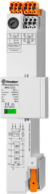FINDER Dérivateur combiné Type 1+2+3 7P.94.8.255.Z112 (7P948255Z112)