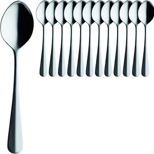 Solex Kaffeelöffel Baguette 110110, 13,5 cm, Edelstahl 18/10, silber poliert, 12 Stück
