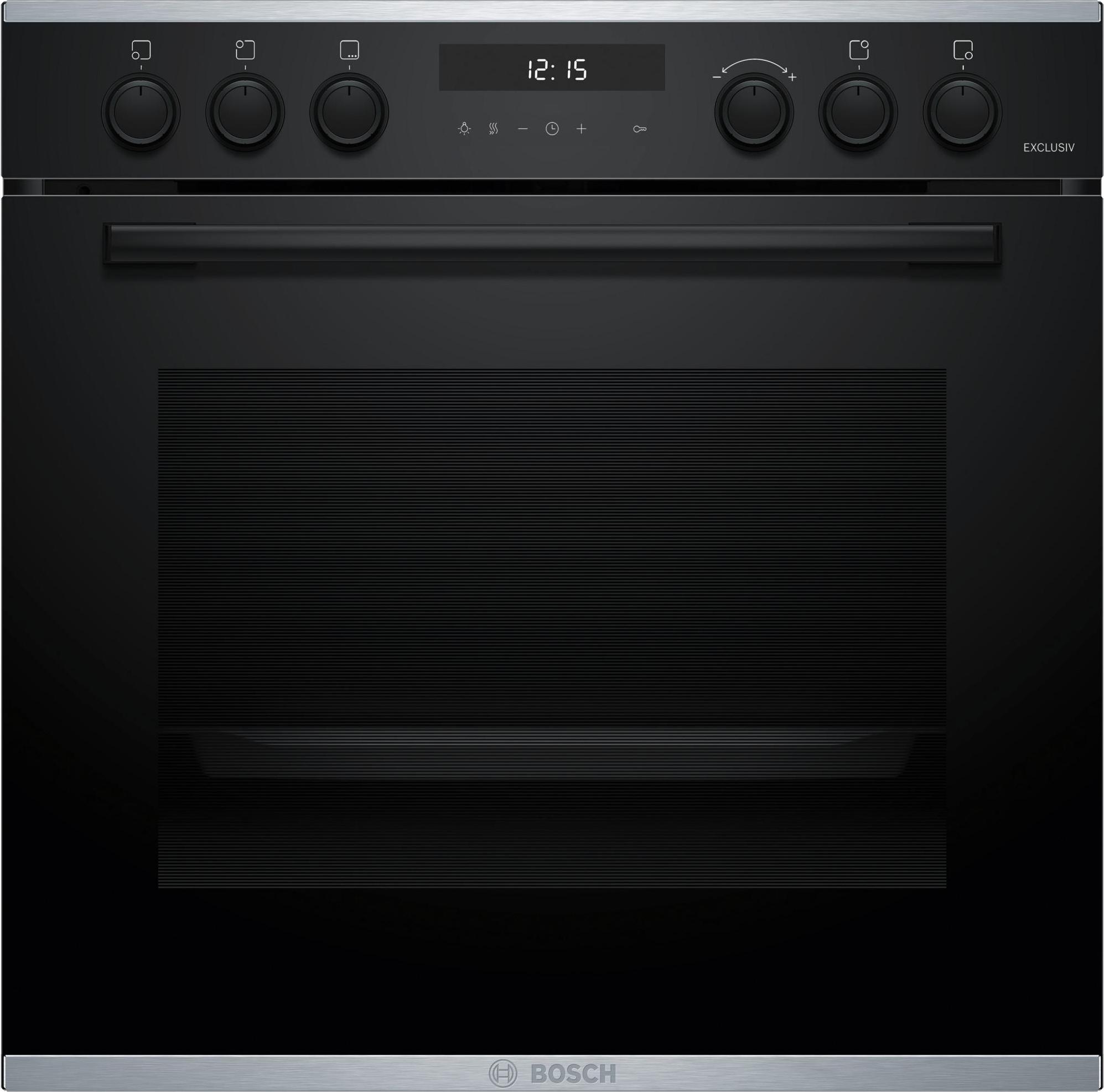 Bosch HEH278BB3 + NKH645GA2M, Glaskeramikkochfeld, 4 Zone(n), Glaskeramik, Schwarz, Touchsteuerung, 58,3 cm