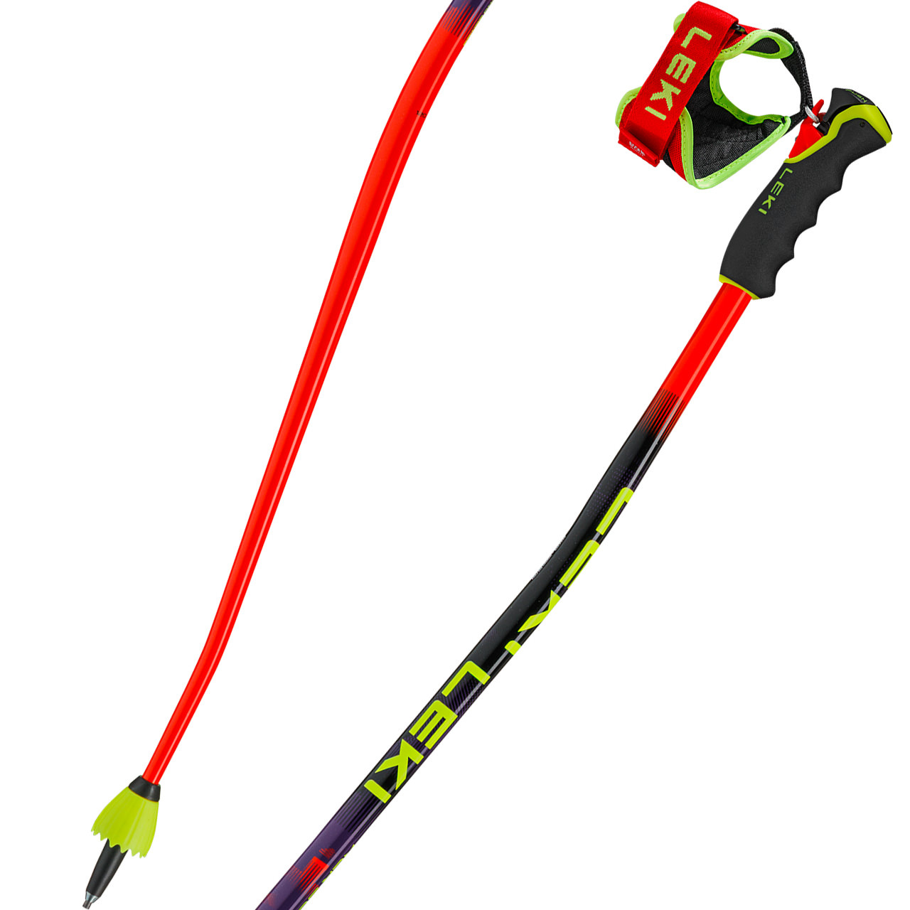 Leki WCR SG/DH TR bright red/violet/neonyellow - 120 cm