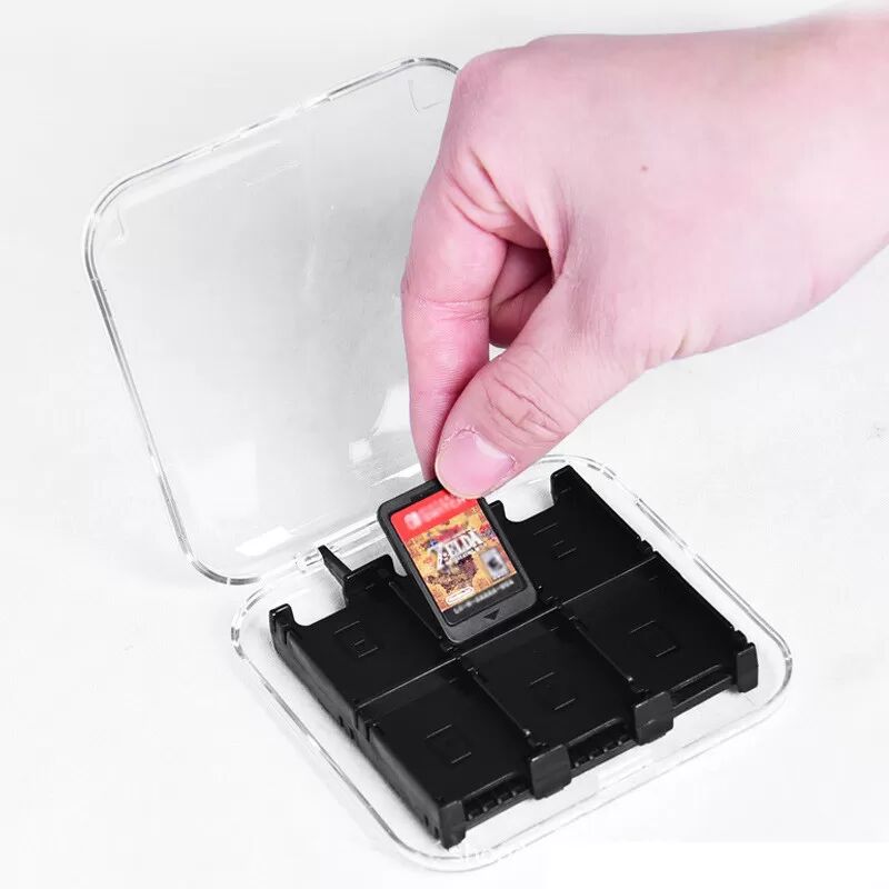 INF Étui de carte de jeu transparent et compact pour Nintendo Switch