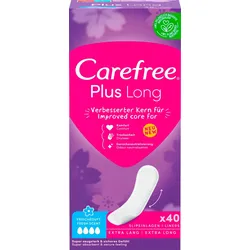 Carefree Slipeinlagen Plus Long mit Frischeduft für Slip, 40 St.