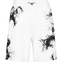 PLEIN SPORT Jogging-Shorts SPLASH, Größe L in Weiß 01