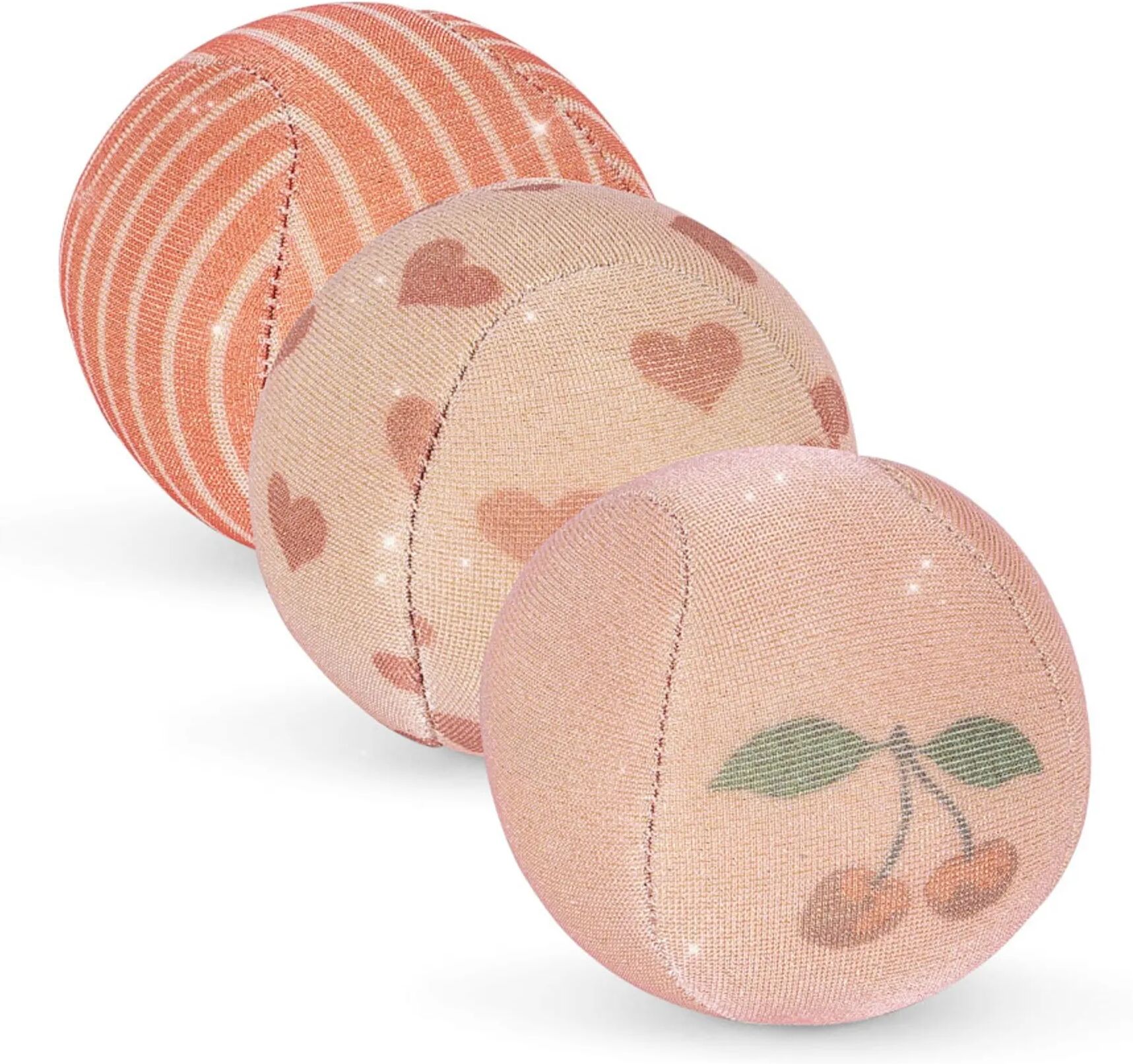 Konges Sløjd Balles de plage en néoprène - Set de 3 Rose taille unique