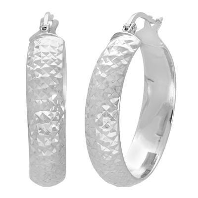 Paar Creolen FIRETTI "Schmuck Geschenk Silber 925 Ohrschmuck Ohrringe", silber (silberfarben), Ohrringe, Damen, Silber 925 (Sterlingsilber)