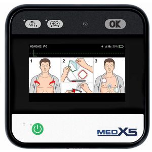 Primedic Defibrillator myPAD mit LC-Display, für Laien, AED mit automatischer Schockauslösung für Erwachsene & Kinder