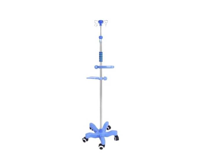 Tragbare Infusionsstange mit Armlehnen Infusionsstangen Medizinischer Infusionsständer mit verstellbarer Höhe, Tablett für Krankenhauskliniken