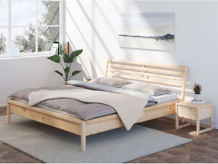 Zirbenbett „Ben“ 180 x 210 cm Massivholz Zirbe
