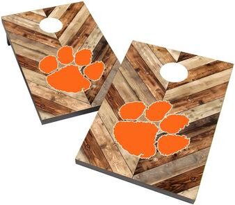 Skip's Garage Clemson University Tigers 2x4 Cornhole Boards