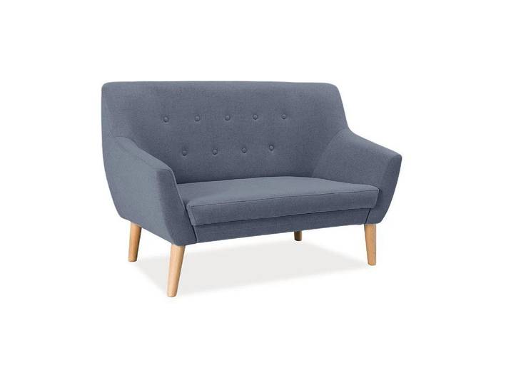 Dunkelblaue 2-Sitzer-Sofa AMBER