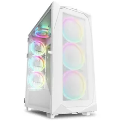 Sharkoon PC Gehäuse REV300 RGB White ATX weiß