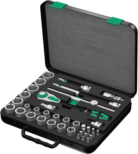 Wera 8100 SC 4 Zyklop Steckschlüsselsatz zöllig 1/2 (12.5 mm) 38teilig 05003647001
