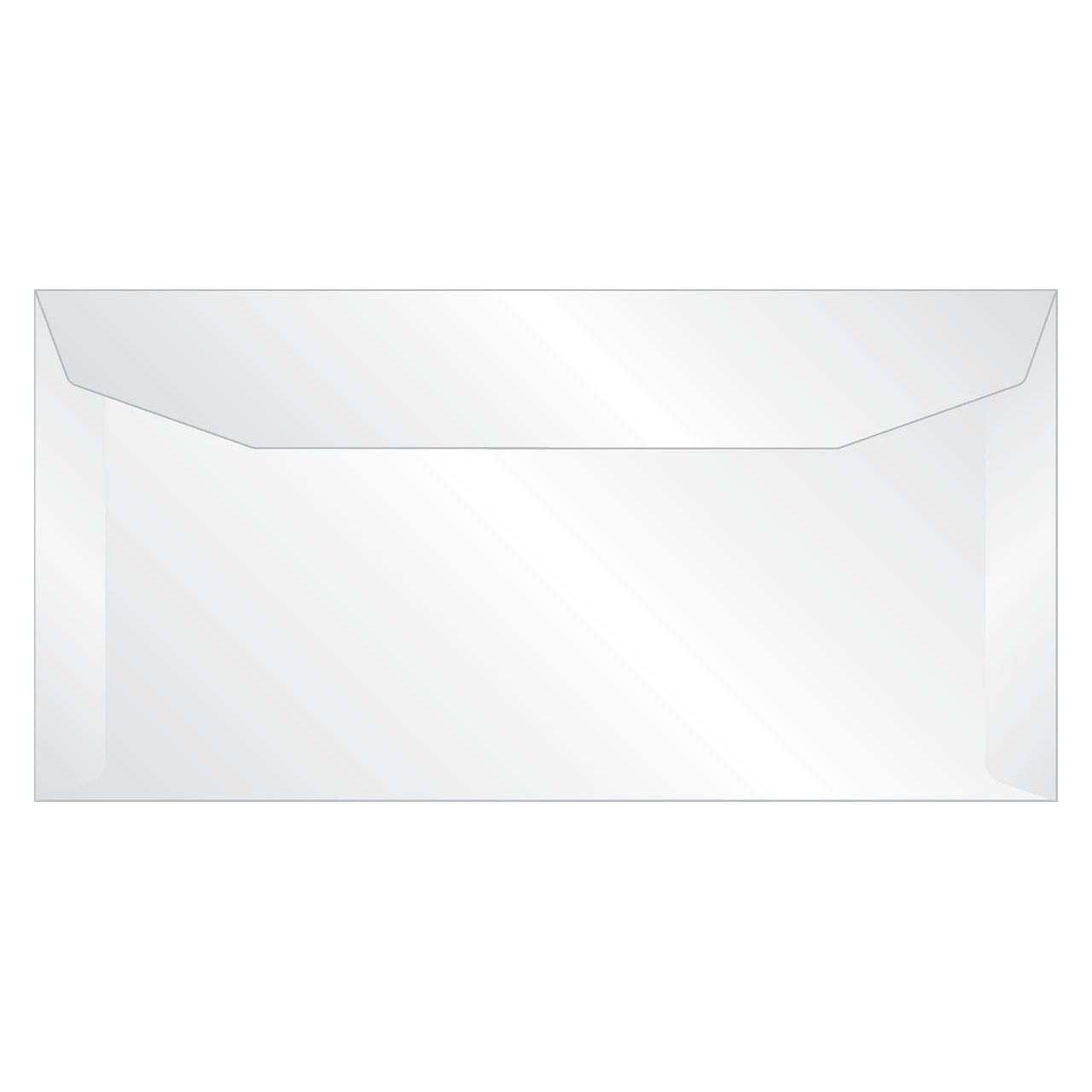 SIGEL 25 Briefumschläge transparent DIN lang ohne Fenster