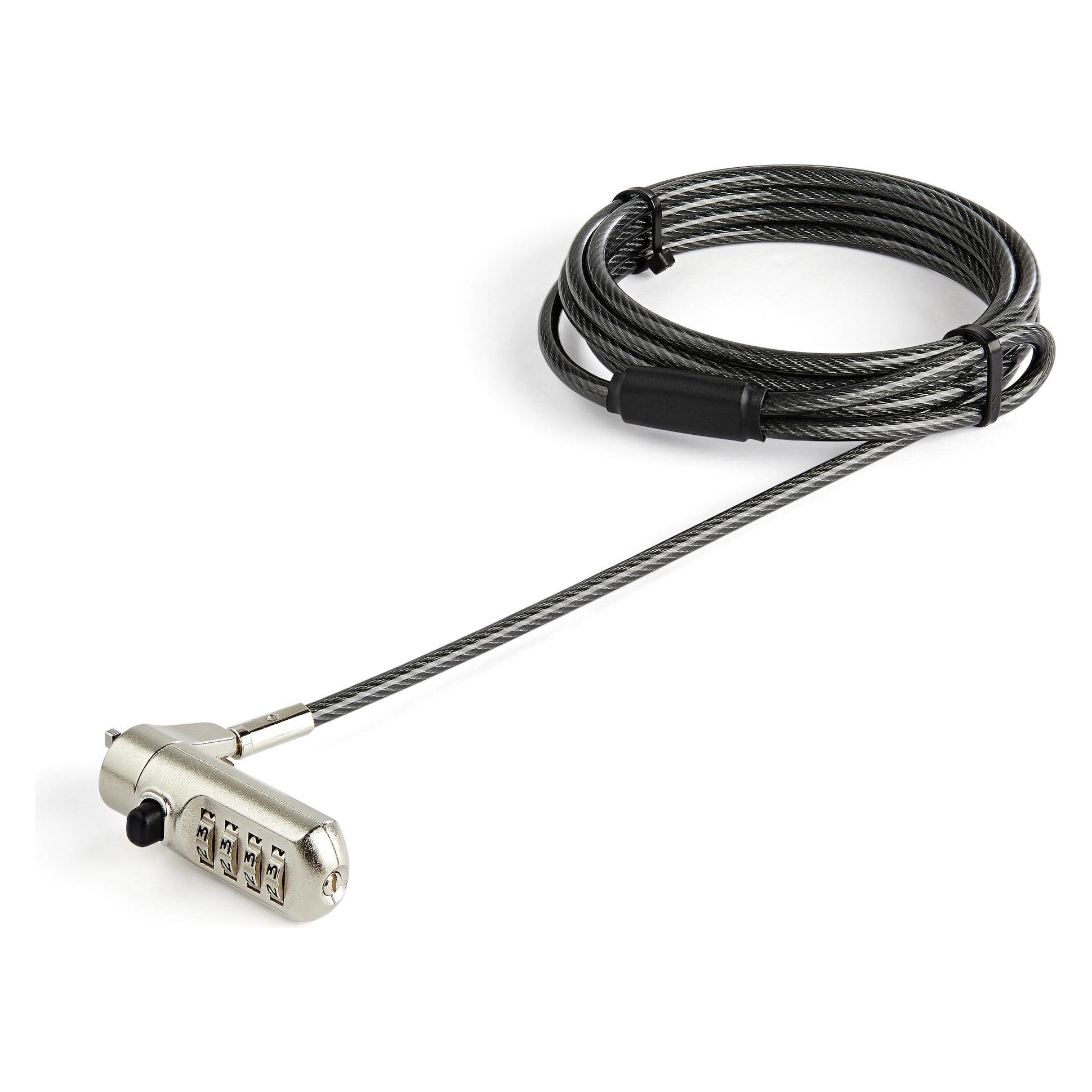 StarTech LTLOCKNANO Laptopschloss (2m Kabel, Nano lock, individuell wählbare Kombination (LTLOCKNANO)