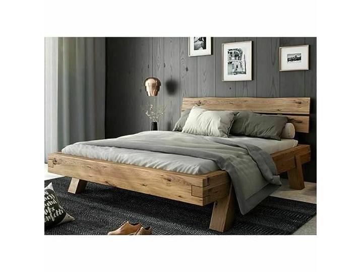 greta Heinrich Futonbett Balkenbett 180x200cm Rustic Eiche massiv Massiv, geölt