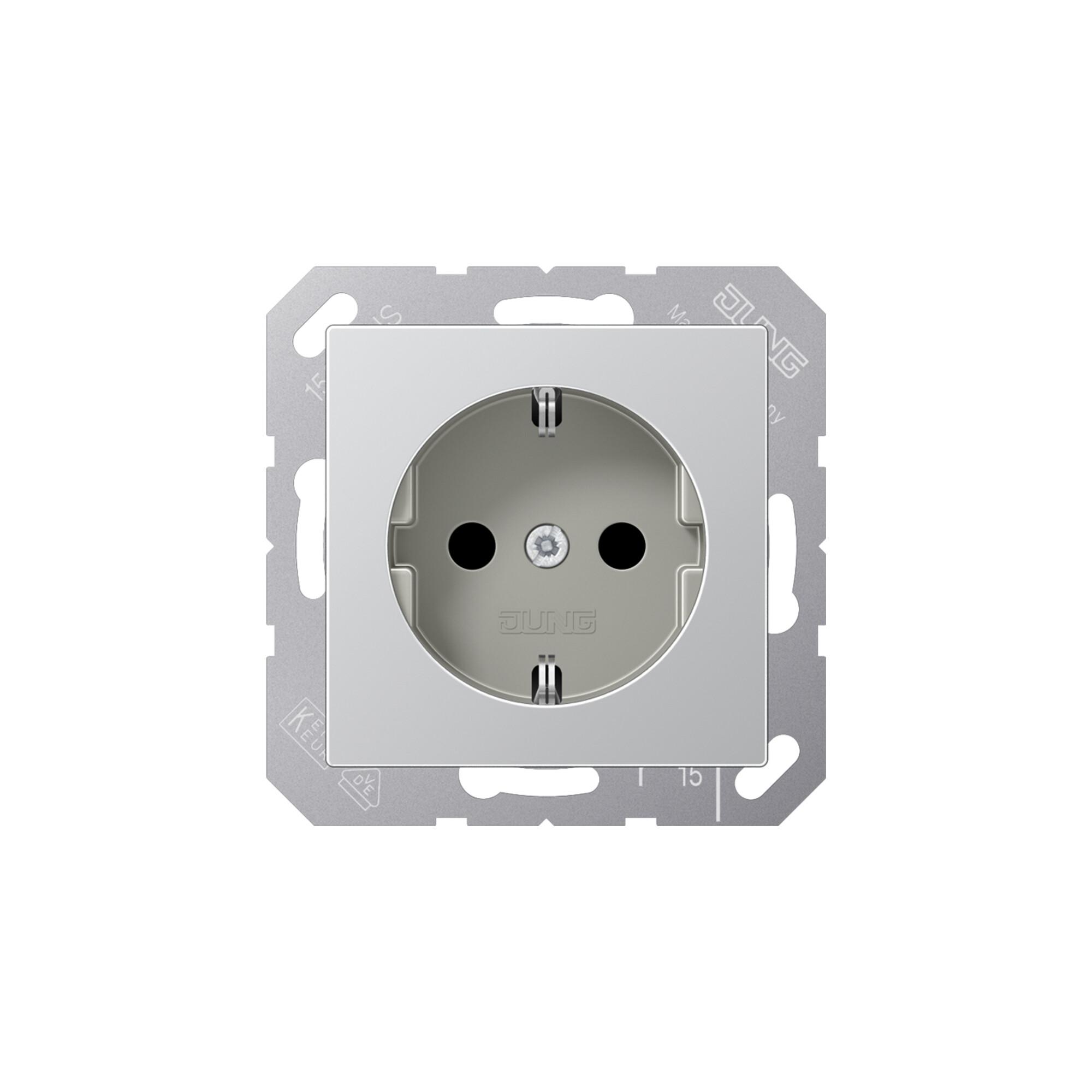 Jung SCHUKO-Steckdose aluminium A 1520 AL (A1520AL)