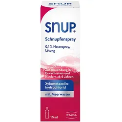 SNUP Schnupfenspray 0,1% Nasenspray 15 ml