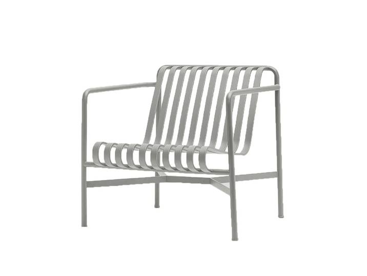 HAY Fauteuil Lounge Palissade Low Sky grey