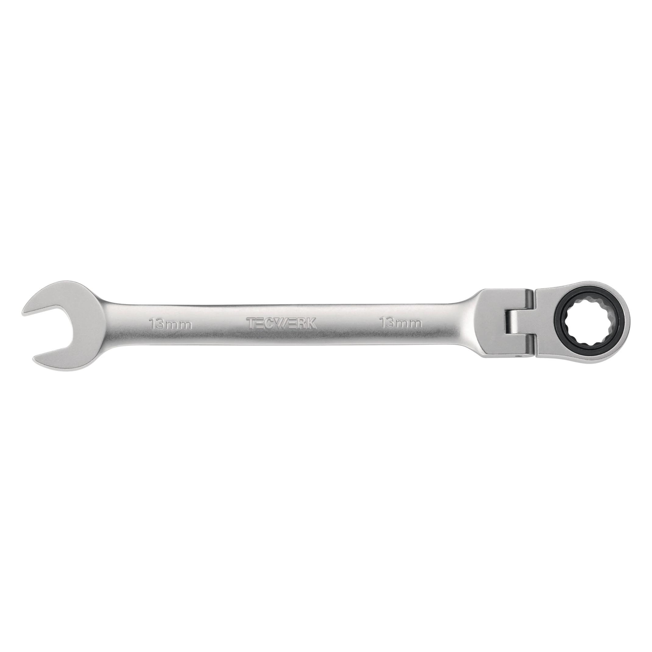 Tecwerk Maulringratschenschlüssel Schlüsselweite 19 mm Länge 250 mm Ringseite flexibel (2000821516)