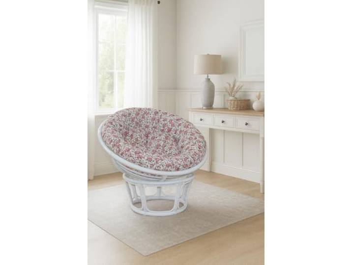 moebel direkt online Papasansessel, Durchmesser 100 cm Sessel mit Kissen