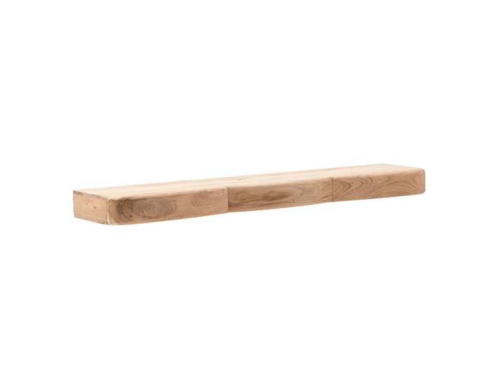 Livetastic Wandboard, Akaziefarben, Holz, Akazie, massiv, 120x8x20 cm, Wohnzimmer, Regal, Wandboards