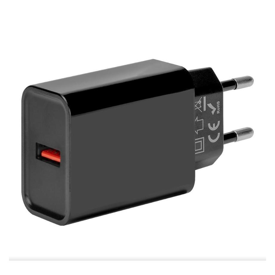 NoName OBAL:ME Cestovn?? Nab??je??ka USB-A Black (18 W, 1 Port) (8596311218811)